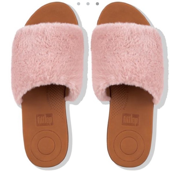 fitflop furry slippers